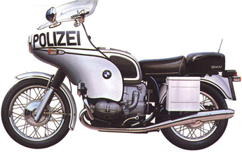 Moto de Police BMW R75 