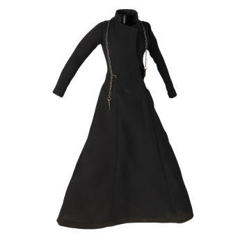 Robe aspect usé avec chaînette en métal (Noir) / QUICK-TOY