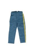 Pantalon de cavalerie US sky blue avec bande jaune (Bleu)