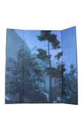 Fond illustré pour diorama forêt au crépuscule (Bleu)