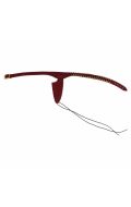 Ceinturon et holster droite western rouge aspect cuir avec cartouche
