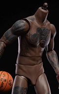 Corps homme africain basketteur James